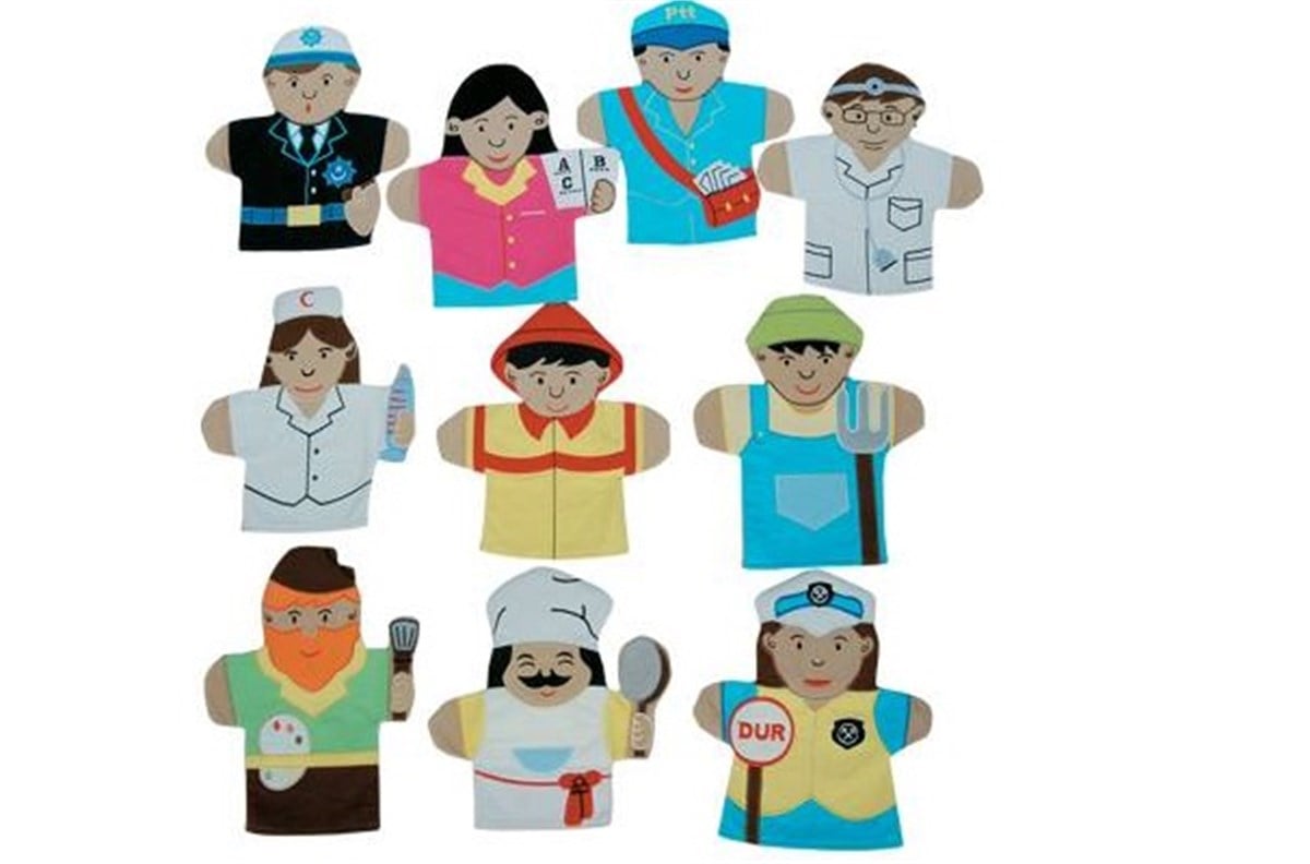 10 lu Meslekler Kukla Seti