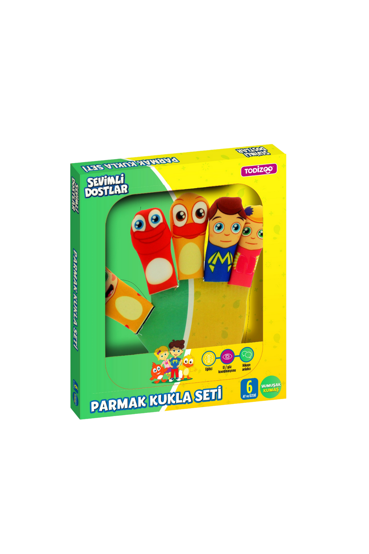 Oyun Arkadaşım 6lı Set (3 Ay ve Üzeri) Bebek Çocuk Eğitici Seti 