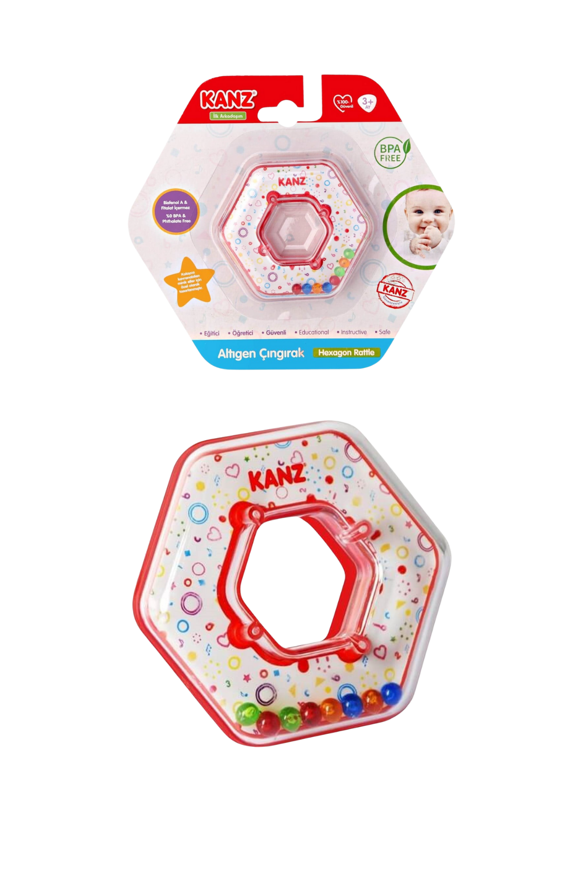 Oyun Arkadaşım 6lı Set (3 Ay ve Üzeri) Bebek Çocuk Eğitici Seti 