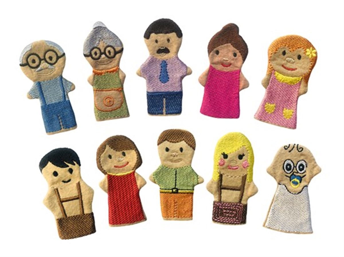 10 lu Parmak Kukla İnsanlar