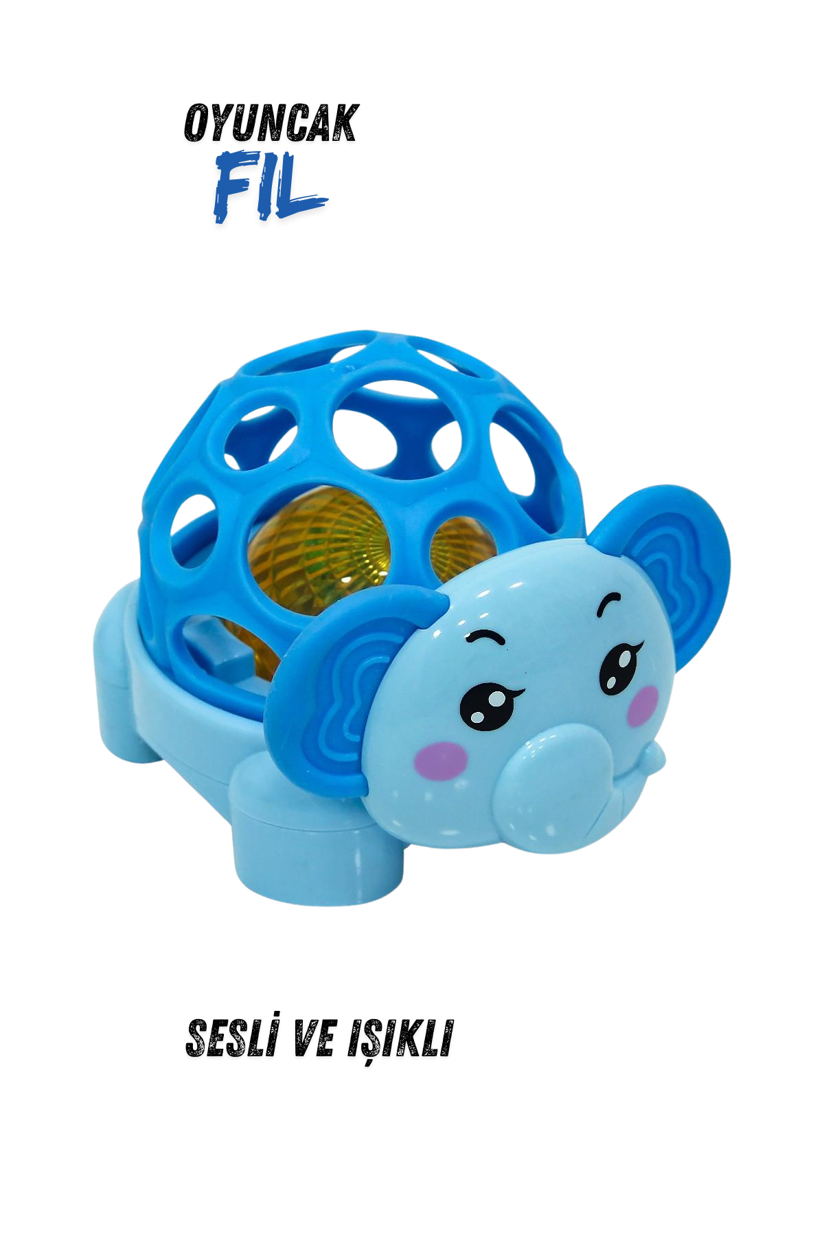 Pilli Işıklı Çıngıraklı Oyuncak Hayvanlar (0+ Yaş)