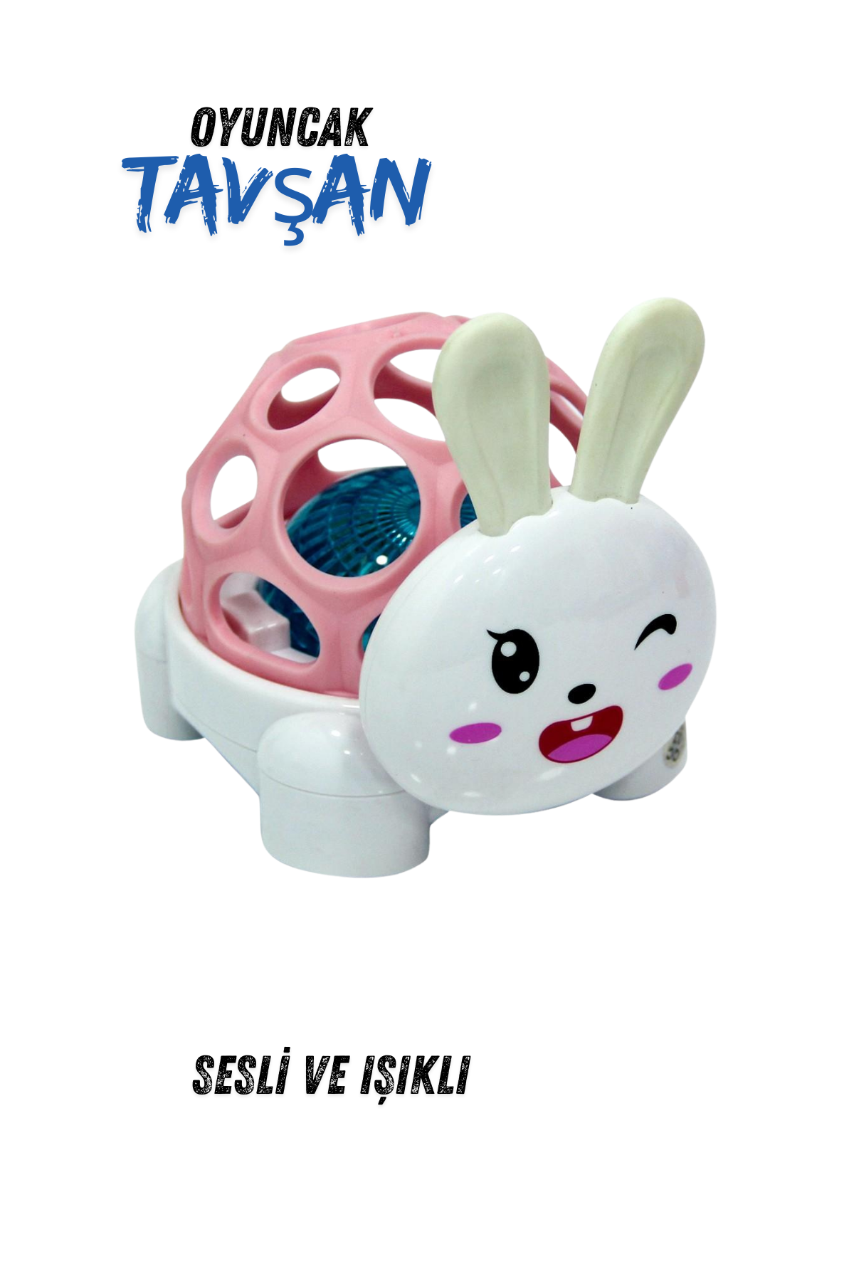 Pilli Işıklı Çıngıraklı Oyuncak Hayvanlar (0+ Yaş)