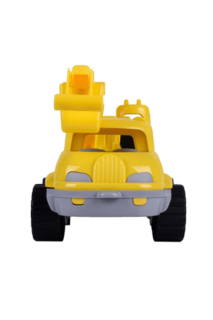 4 Tekerlekli Sarı Kamyon Kepçe Oyuncak İş Makinesi