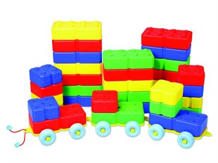 40 parça arabalı tuğla set | www.kreşmarketi.comPlastik Lego Ve Blok SetleriKMBR703040 Parça Arabalı Tuğla Set