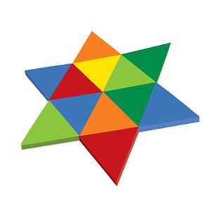 Ahşap Üçgen Tangram Oyunu