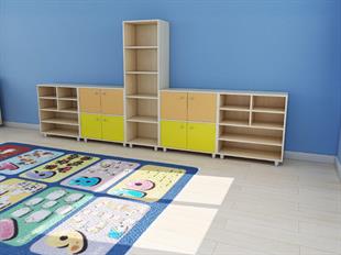 Anasınıfı Kreş Kişisel Öğrenci Dolabı Sınıf DolabıDolaplarDKM01013Klasik Set 01013