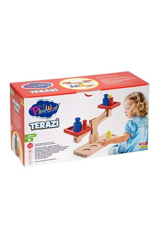 Renkli Ahşap Terazi