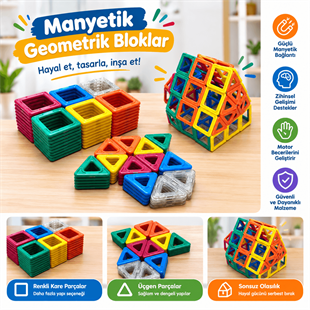 Manyetik Şekiller 120 Parça