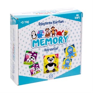 Memory Hayvanlar Eşleştirme Kartları 