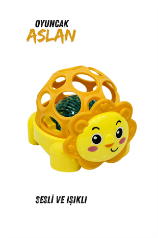 Pilli Işıklı Çıngıraklı Oyuncak Hayvanlar (0+ Yaş)