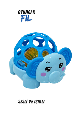 Pilli Işıklı Çıngıraklı Oyuncak Hayvanlar (0+ Yaş)