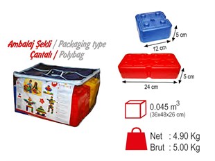 Dev Tuğla Bloklar 36 Parça