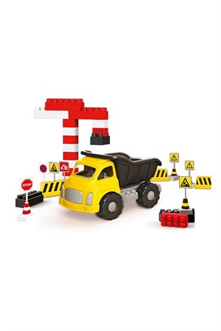 Dolu Jumbo Kamyon Trafik Seti ve Bloklar 