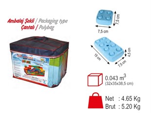 Mini Tuğla Bloklar 120 Parça 