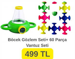 Vantuzlu  Oyunu + Böcek Gözlem Seti