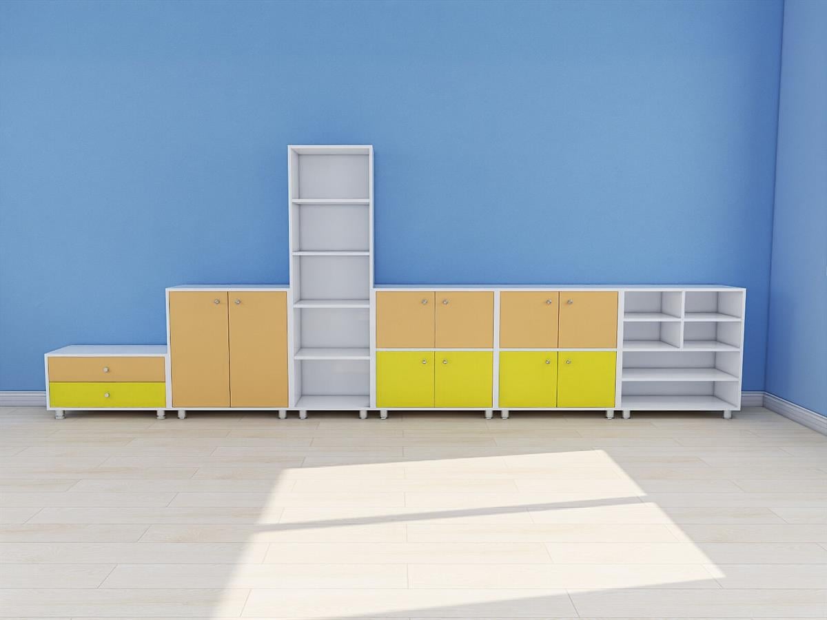 Anasınıfı Kreş Kişisel Öğrenci Dolabı Sınıf DolabıDolaplarDKM01011Klasik Set 01009