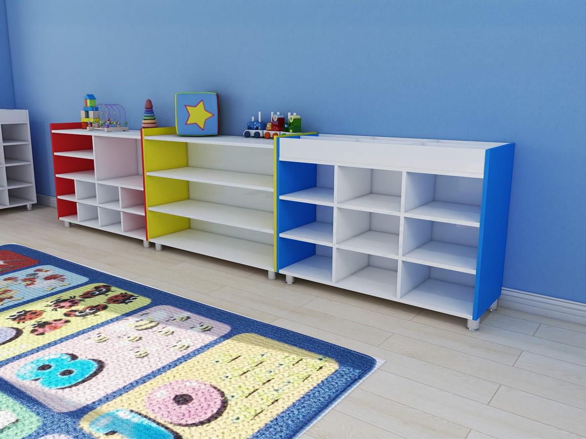 Anasınıfı Kreş Kişisel Öğrenci Dolabı Sınıf DolabıDolaplarDKMD4003MD Set 4003