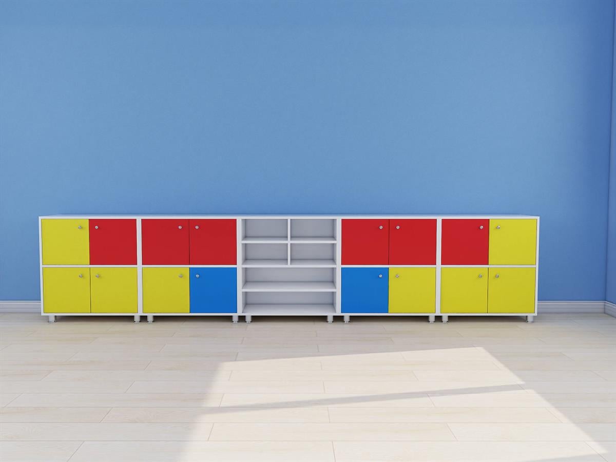 Anasınıfı Kreş Kişisel Öğrenci DolabıDolaplarDKM01007Klasik Set 01009