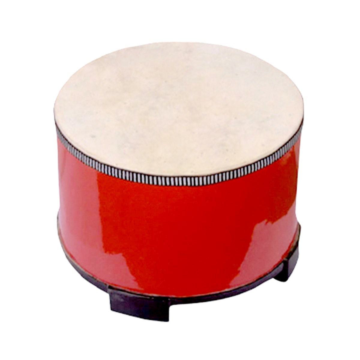 Gerçek Deri Kırmızı Davul