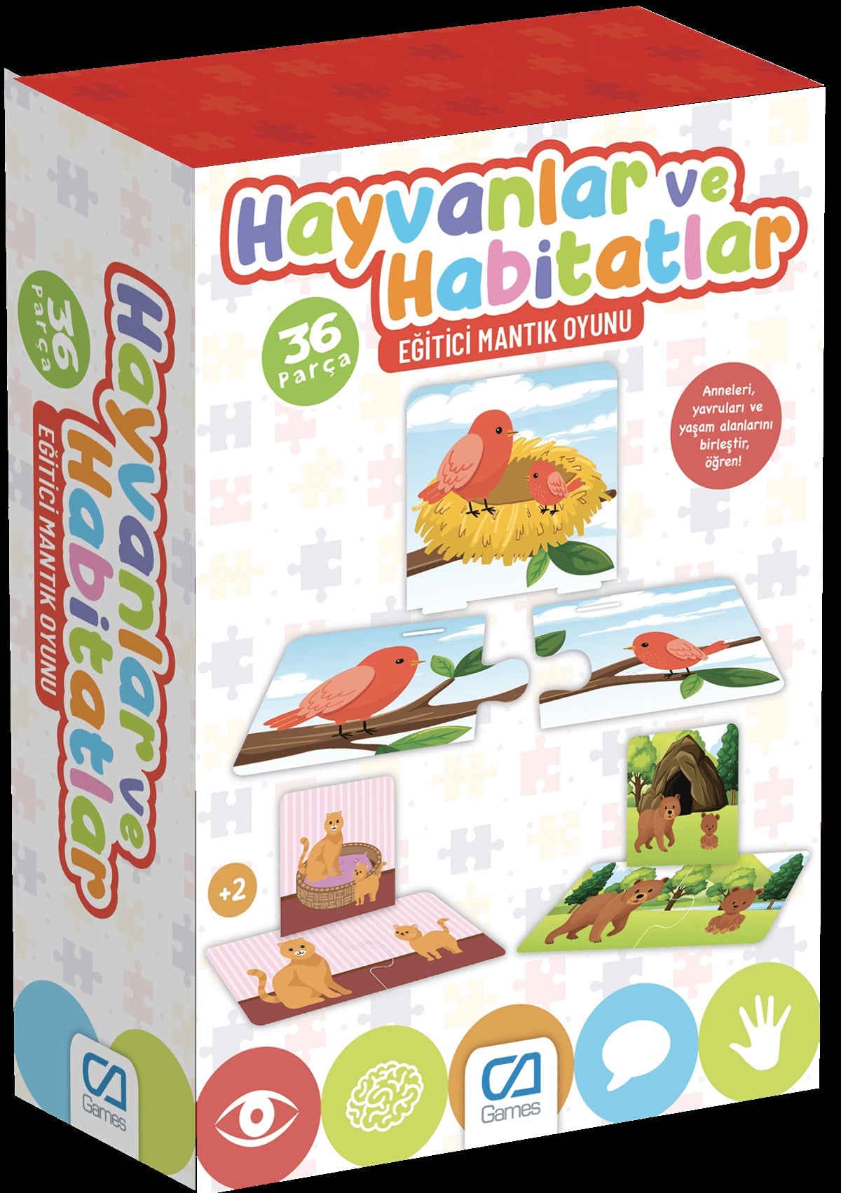 Dinazorlar Yer Puzzle | www.kreşmarket.comPuzzle ve Kavram OyunlarıKMCA5149Hayvanlar ve Habitatlar