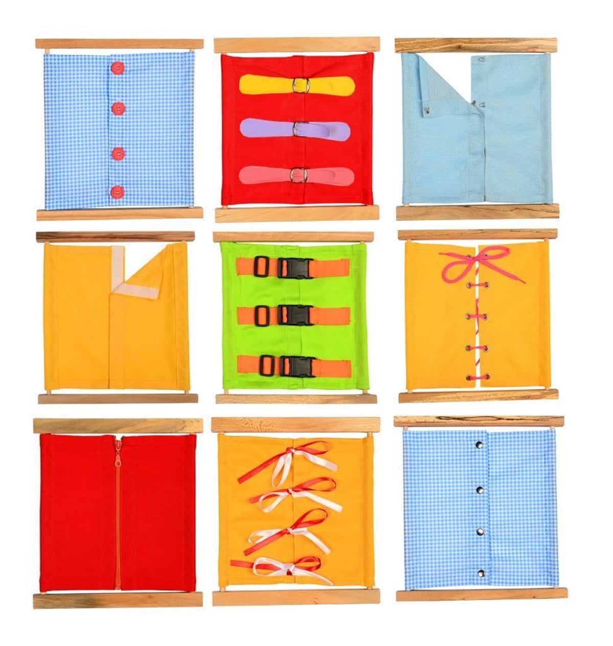 Montessori ÜrünleriKMM544Montessori  Eğitim Çerçevesi  Seti (9 LU)