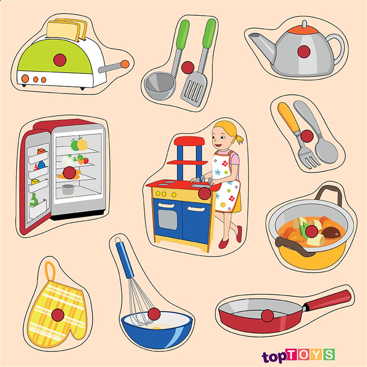 Mutfağımız Kulplu Puzzle