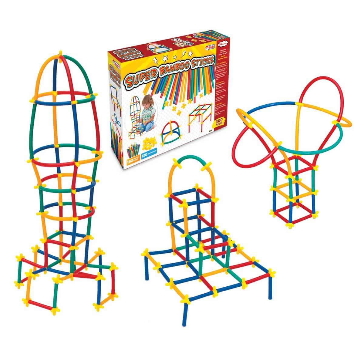 Plastik Lego ve Blok SetleriKMB22Bambu Çubukları 180+120 Parça