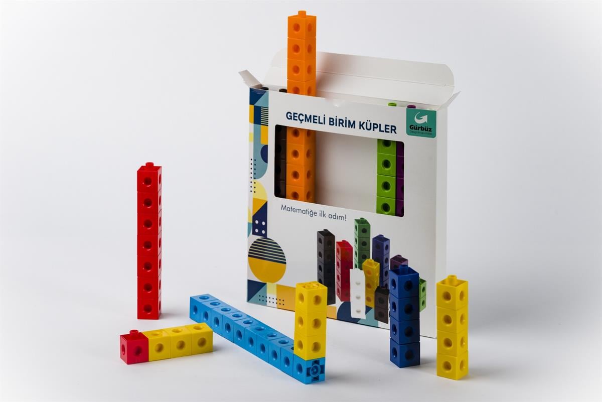 Plastik Lego ve Blok SetleriKMB108Geçmeli Birim Küpleri