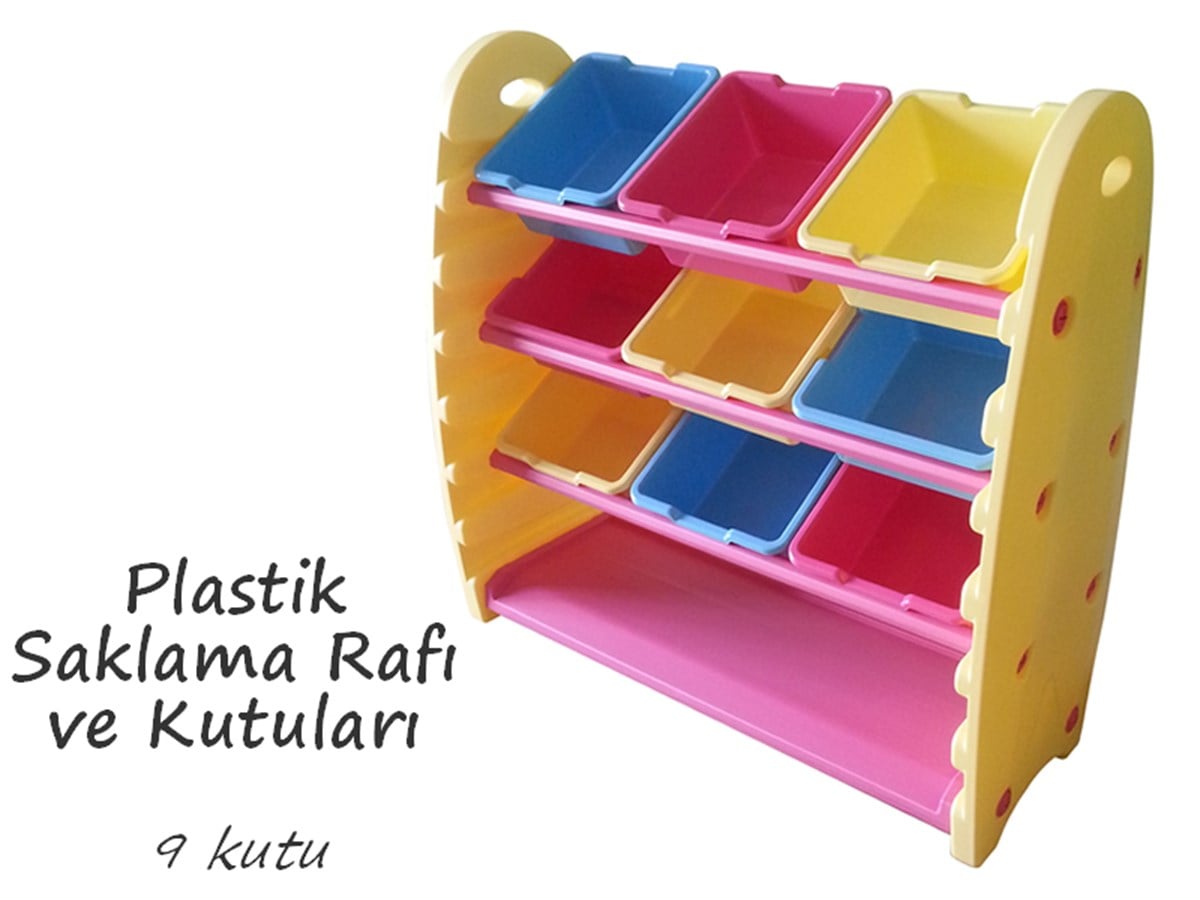 Plastik Saklama Rafı Ve Kutuları
