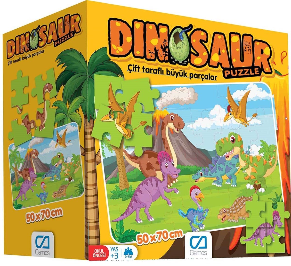 Puzzle ve Kavram OyunlarıKMCA5139Dinazorlar Yer Puzzle