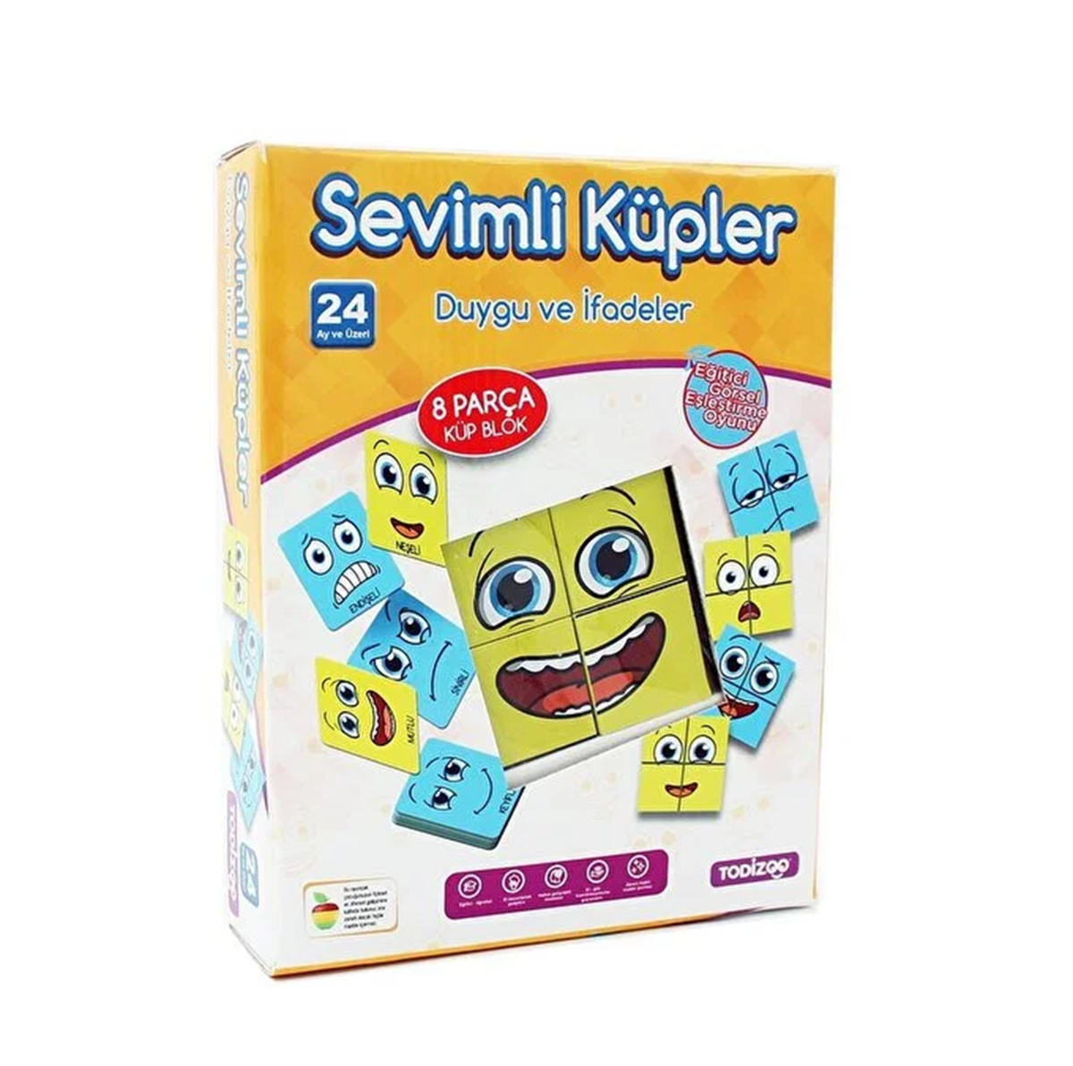 Puzzle ve Kavram OyunlarıKMSMT83907Duygu İfadeleri Küpleri