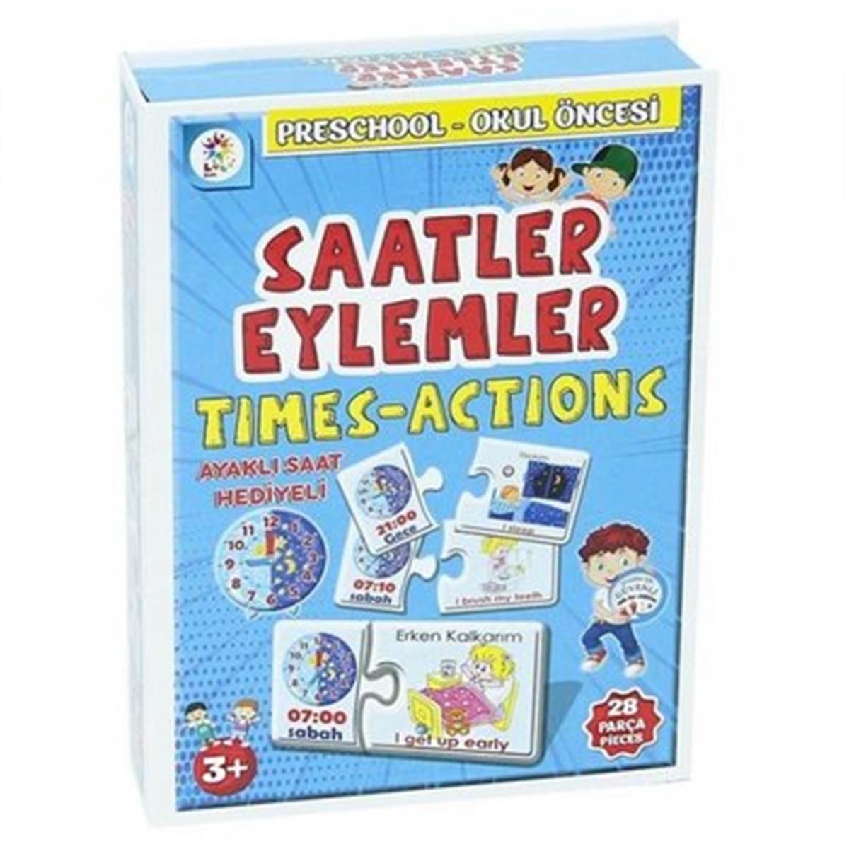 Puzzle ve Kavram OyunlarıKMMLÇ589Saatler ve Eylemler Okul Öncesi Eğitim Seti