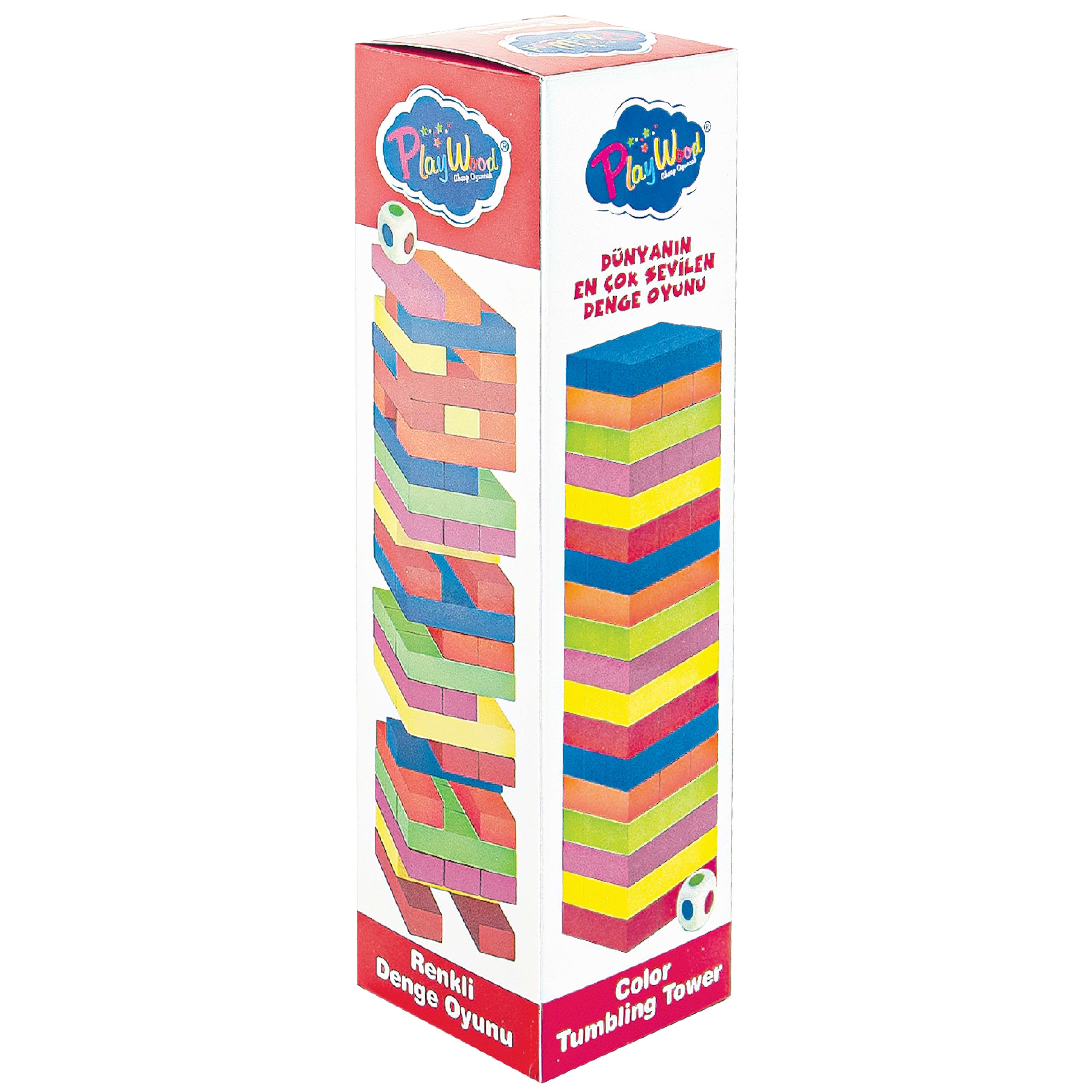 Renkli Ahşap Denge Oyunu