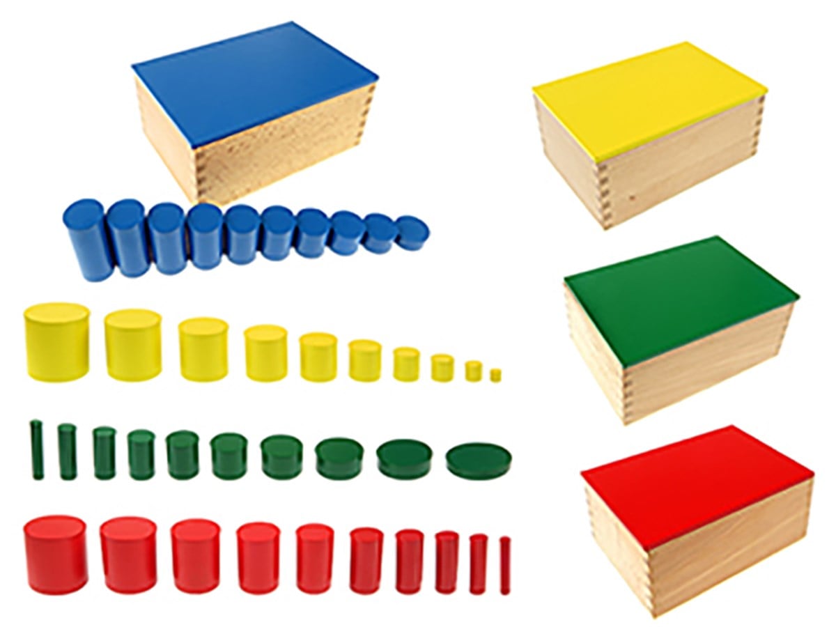 Renkli Silindirler 4 Set
