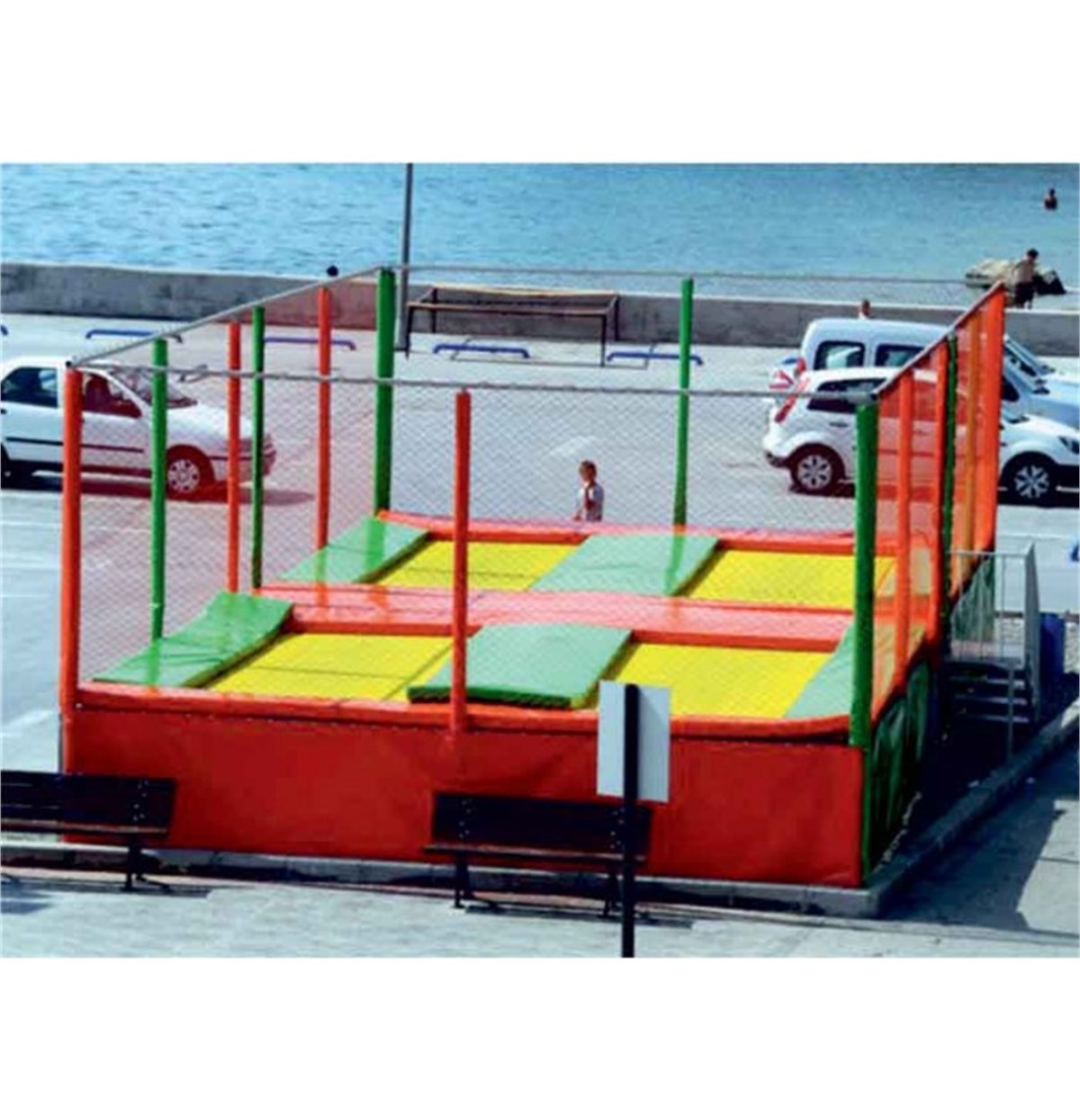 Trambolin 5 M X 5 M X 3 M