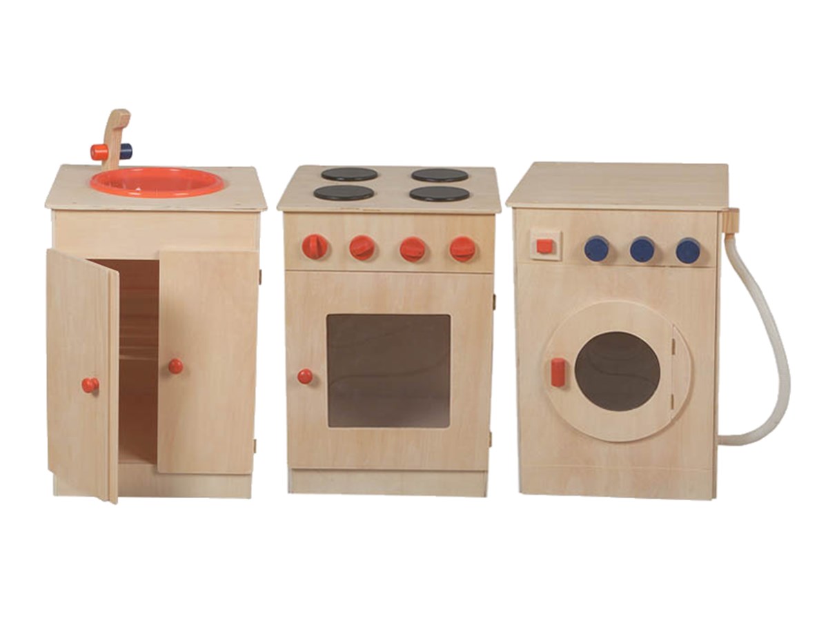 Ahşap Üçlü Mutfak Seti