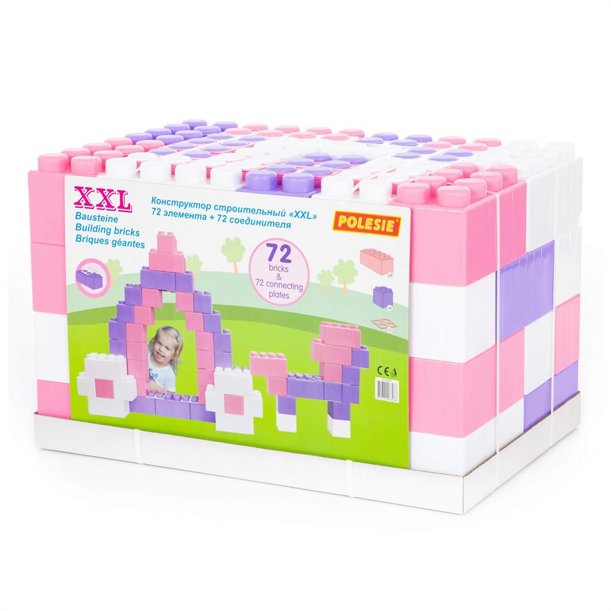 XXL YAPI BLOKLARI 72+72 PEMBEPlastik Lego ve Blok SetleriKMP68088xxl Yapı Blokları72+72 Pembe