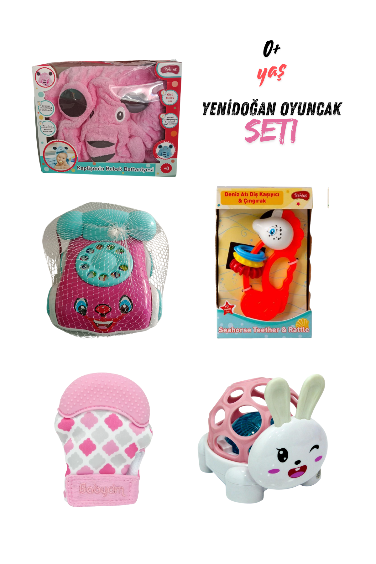 Yeni Doğan Oyuncak Eğitici 5'li Set / 0+ yaş