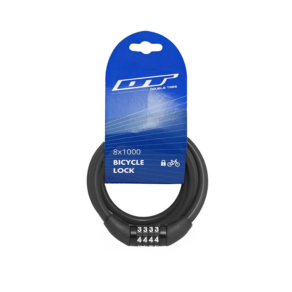 IMPACKİLİTBisiklet Kilit 4 Şifreli DT82120 8x1000 Siyah