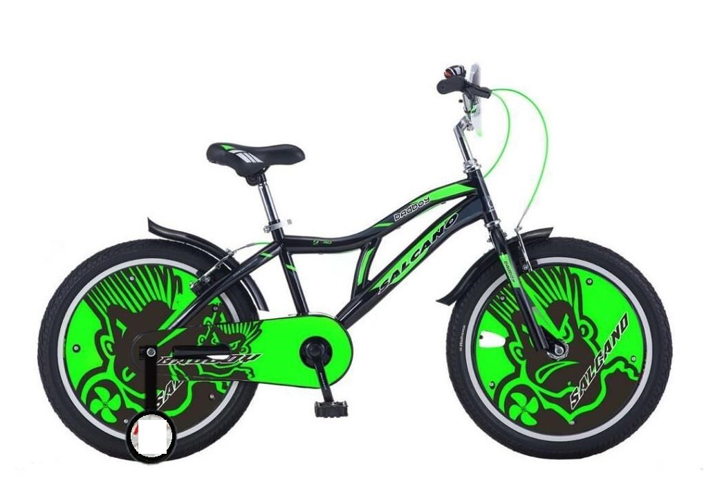 SALCANOÇOCUK-16SALCANO BADBOY 16 ÇOCUK BİSİKLETİ SİYAH YEŞİL