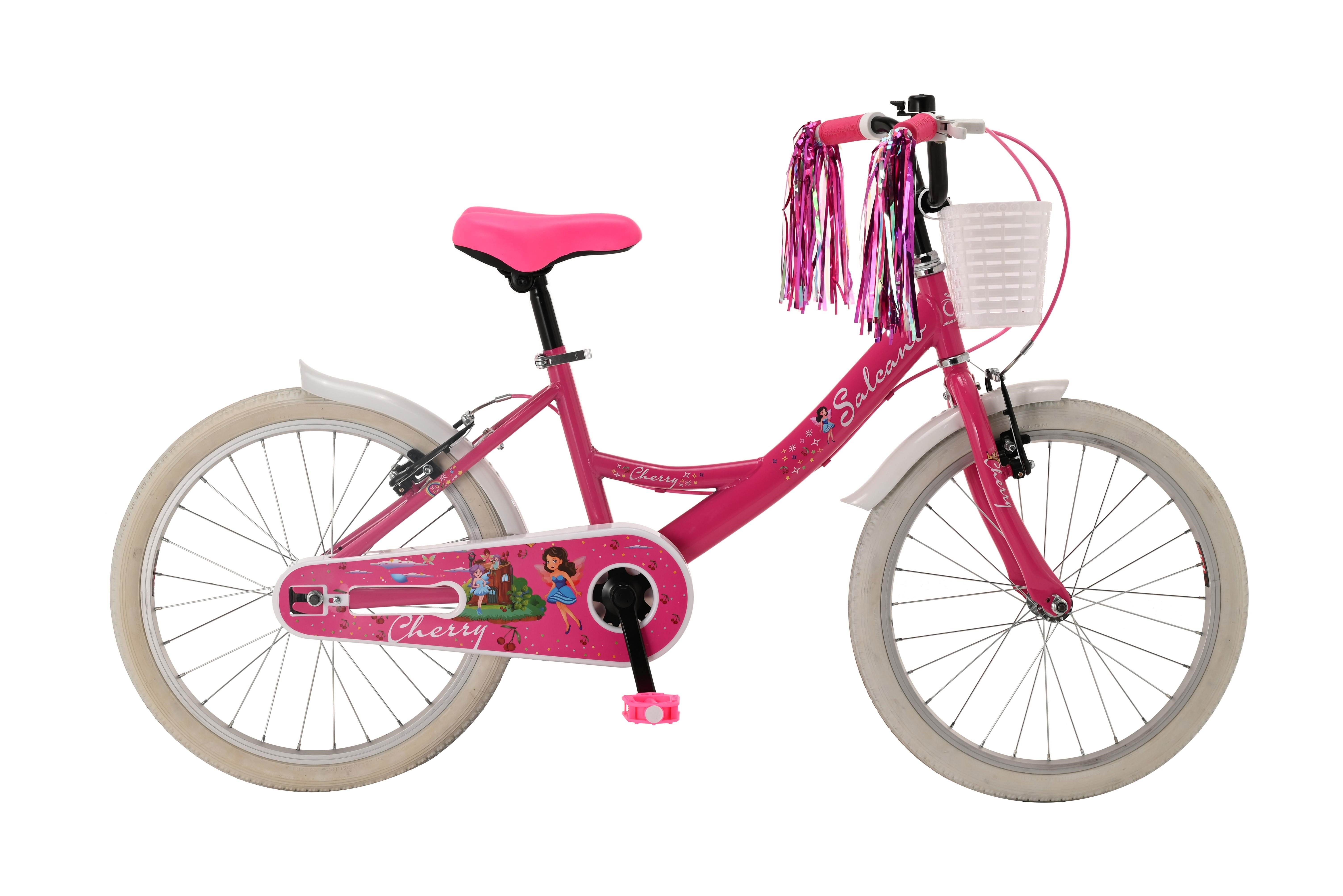 SALCANOÇOCUK-16SALCANO CHERRY 16 KIZ ÇOCUK BİSİKLETİ PEMBE BEYAZ