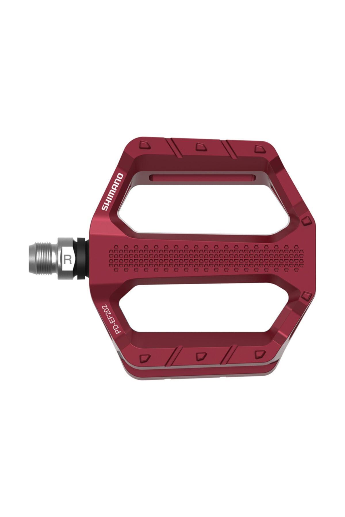 SHİMANOPEDAL VE AKSAMShimano Bisiklet Platform Pedal Alüminyum PD-EF202 Kırmızı Rulmanlı 