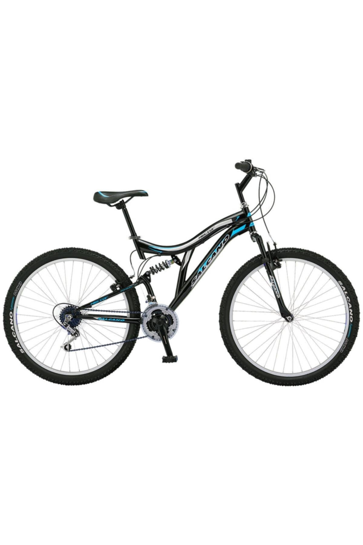 SALCANOÇOCUK-24Salcano Hector 24 V Fren Dağ Bisikleti Siyah Mavi (140 Cm Üstü Boy) 