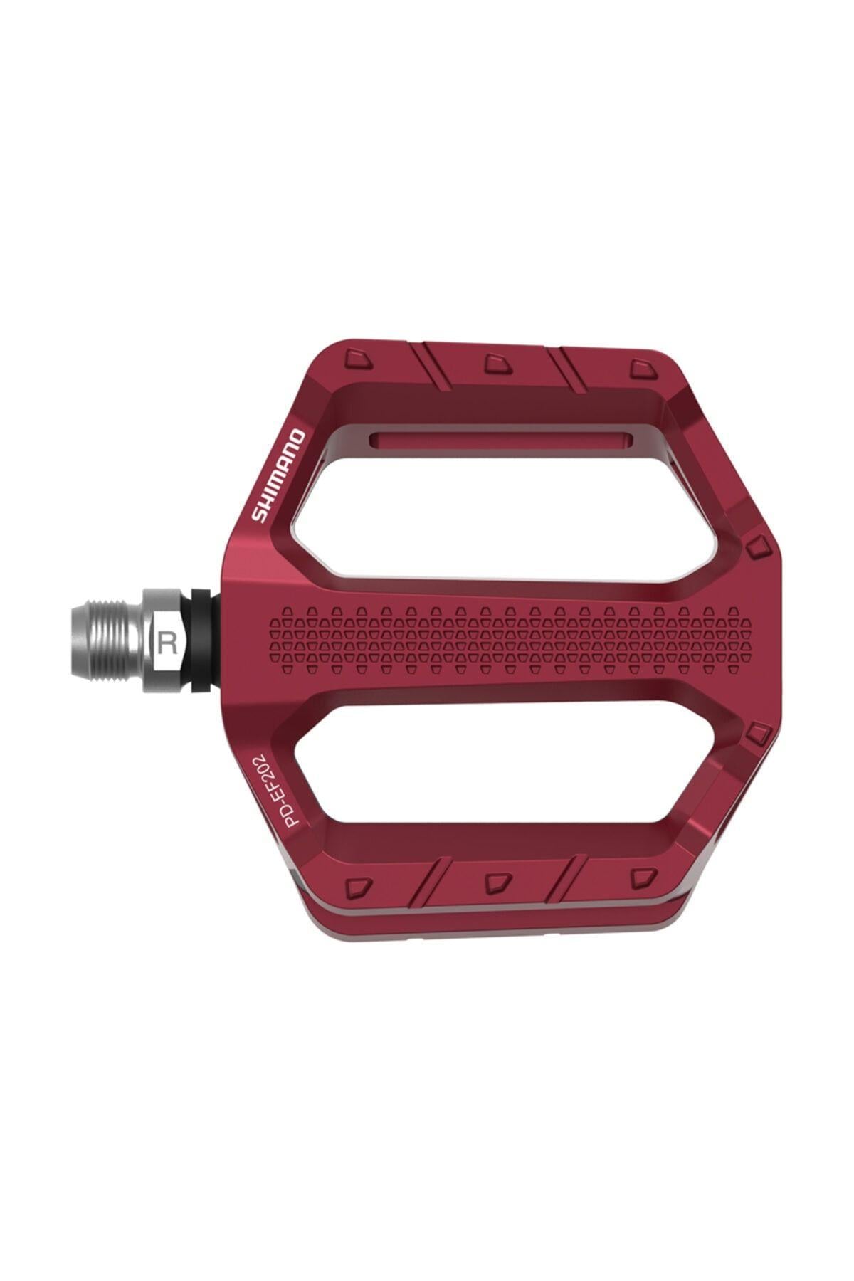 SHİMANOPEDAL VE AKSAMShimano Bisiklet Platform Pedal Alüminyum PD-EF202 Kırmızı Rulmanlı 