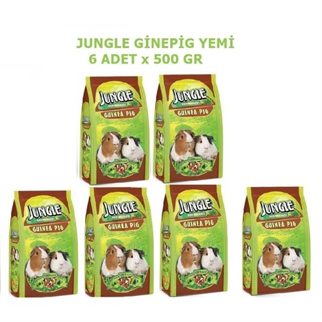 Jungle Ginepig Yemi 500 Gr x 6 ADET