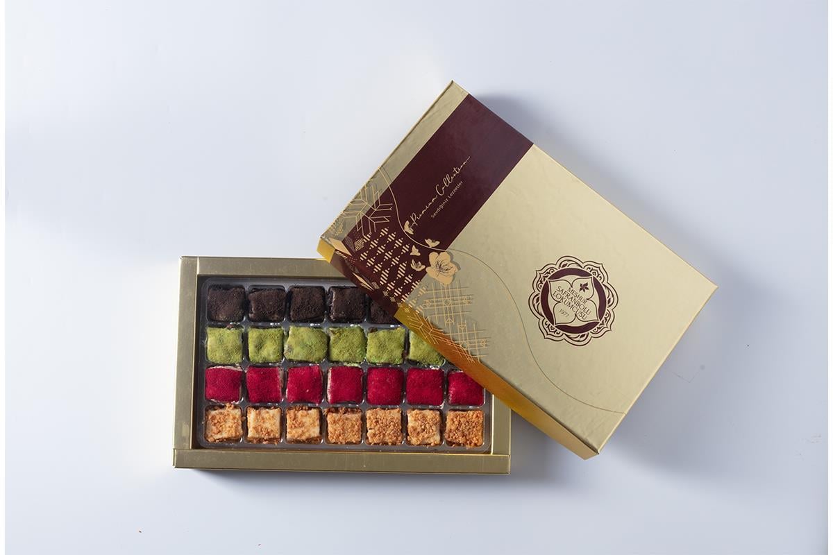 ÖZEL SERİ ÜRÜNLERGold Lux Kutu Karışık Baklava Lokum 450 gr