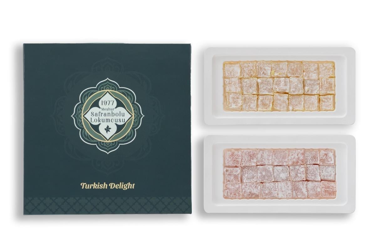 HEDİYELİK ÜRÜNLERSakız & Gül Aromalı Lokum 380 gr. (Vakumlu Paket)