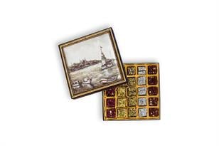 Hediyelik LokumlarKız Kulesi Desenli Kutu Karışık Fitil Lokum 900 gr.