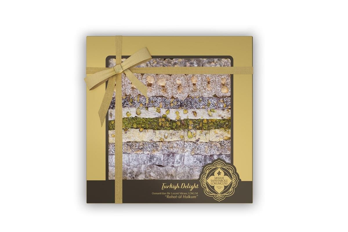 GIFT DELIGHTDeluxe-Mixed Turkish Delight 600 Gr Acetate Box