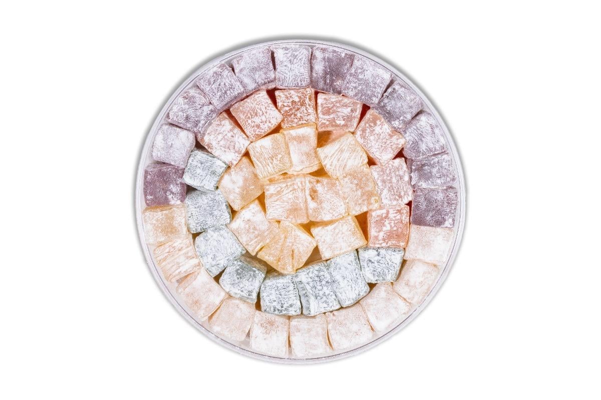 HEDİYELİK ÜRÜNLERKarışık Aromalı Lokum Kristal Kutu 425 gr.